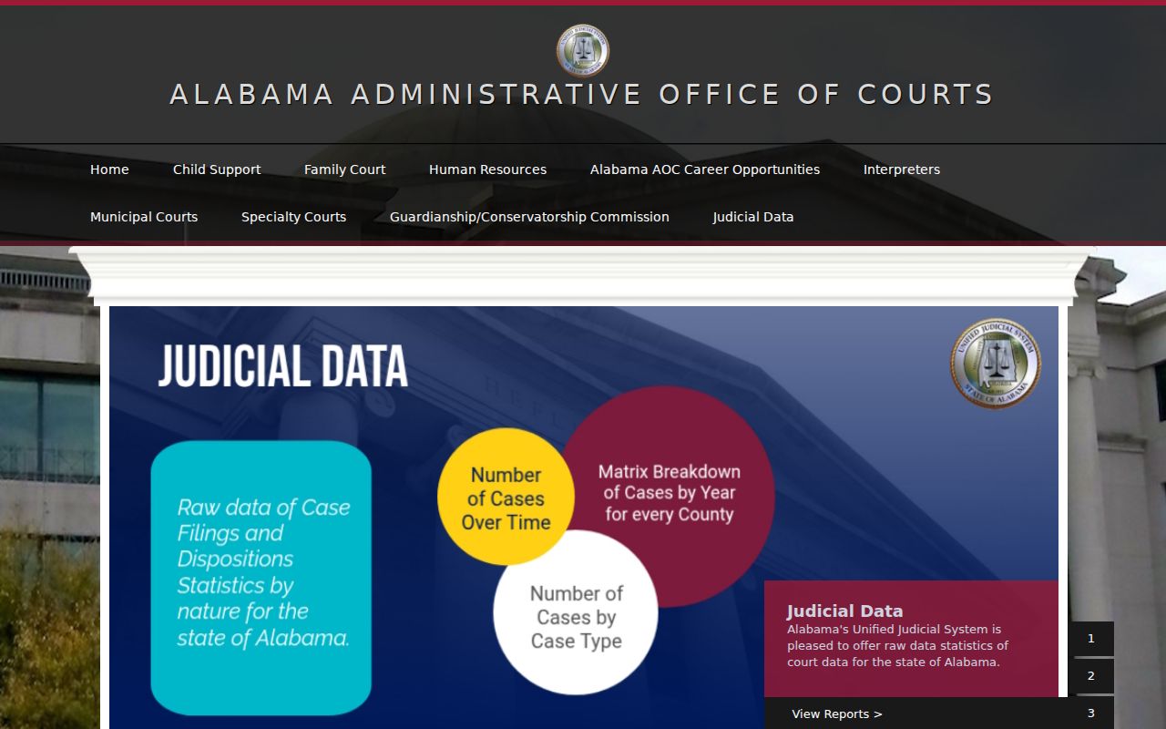 Sumter County court docket access through the Alabama court system