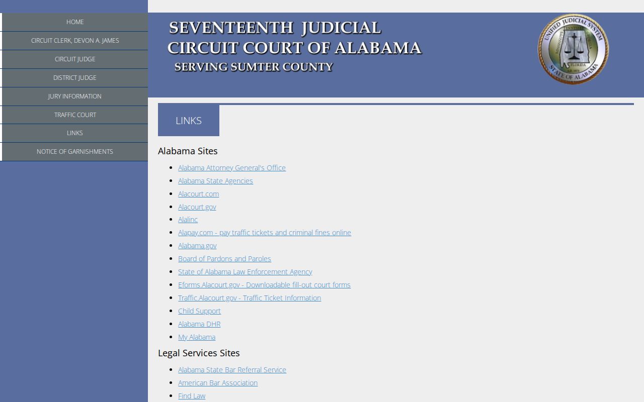 Sumter County case search official court resource links