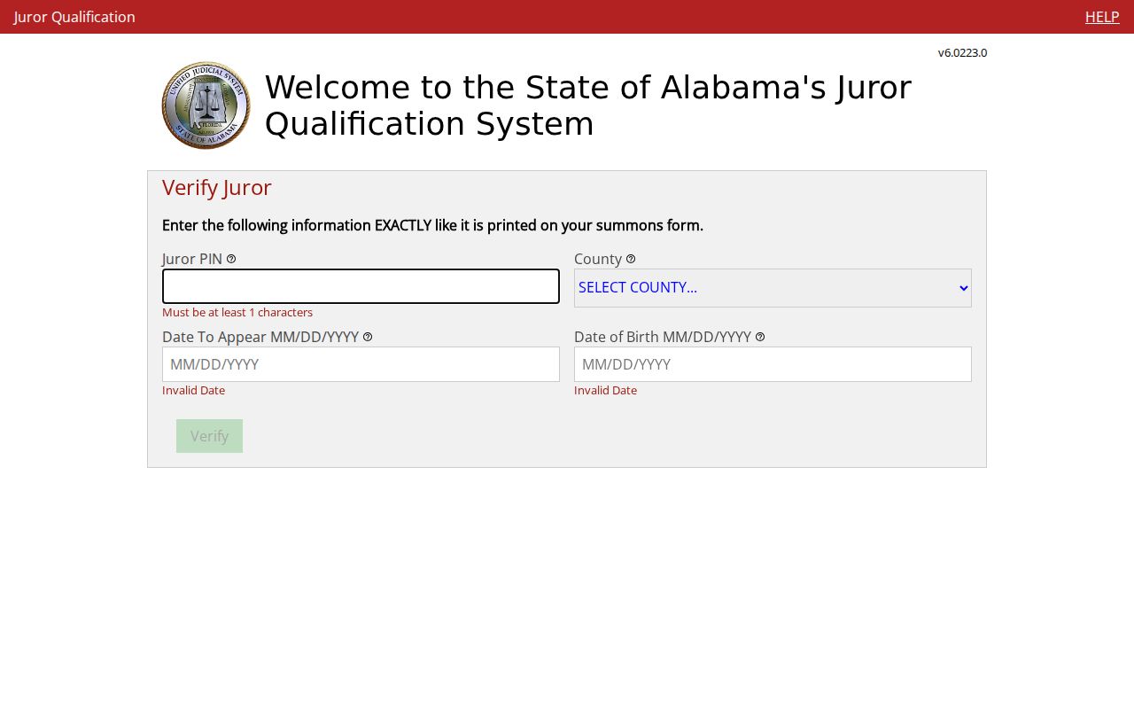Sumter County criminal docket Alabama juror registration resource